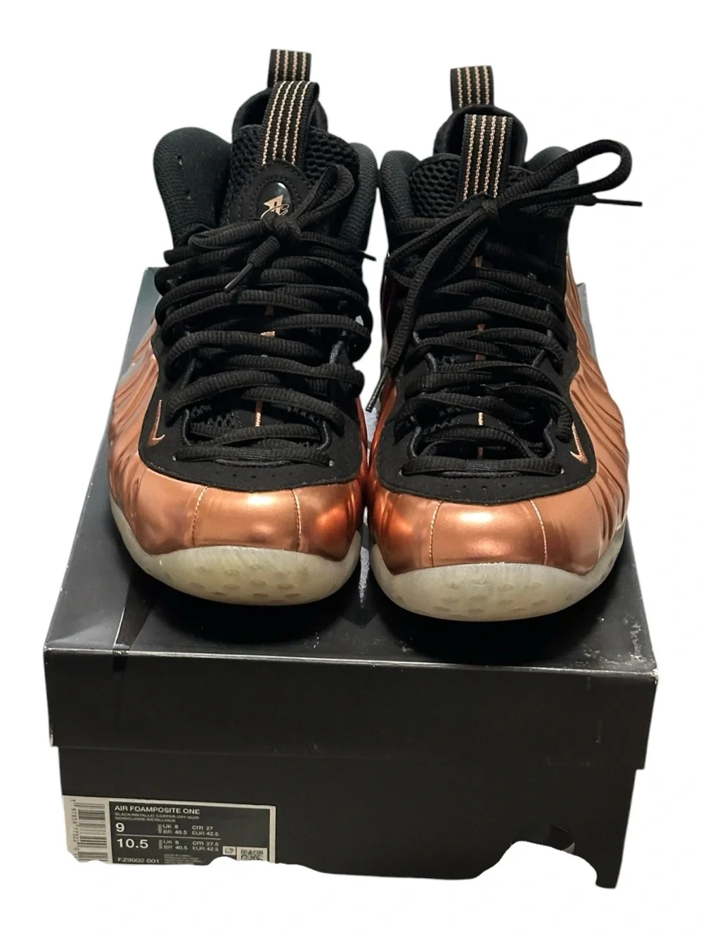 Nike Air Foamposite One Metallic Copper (2024) FZ9902-001 Men's Size 9 Shoes.